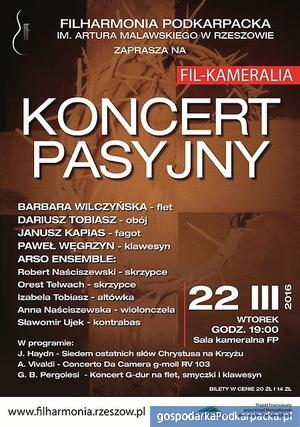 Koncert pasyjny w „Filharmonii Podkarpackiej”