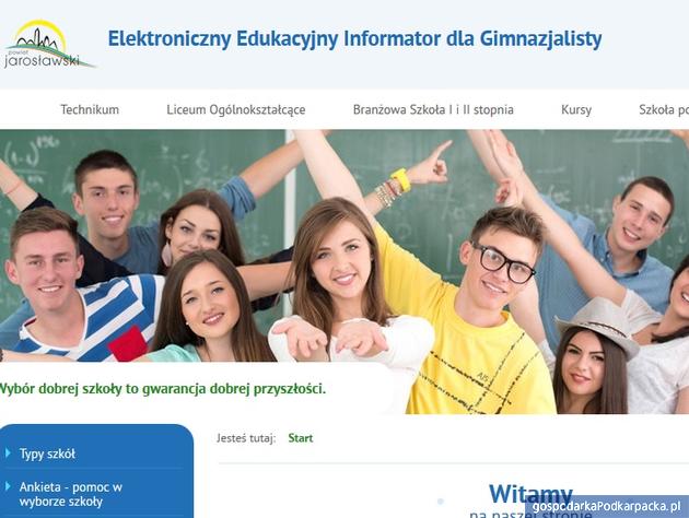 Internetowy przewodnik po szkołach ponadgimnazjalnych w powiecie jarosławskim
