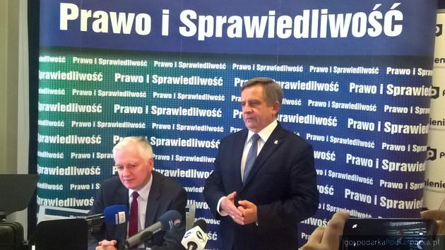 Od lewej Jarosław Gowin i Wojciech Buczak