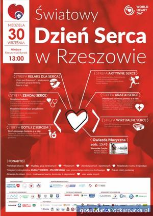 Światowy Dzień Serca 2018 w Rzeszowie. Wystąpi Weronika Curyło