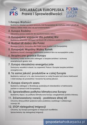 Jarosław Kaczyński i Mateusz Morawiecki na konwencji PiS w Jasionce pod Rzeszowem