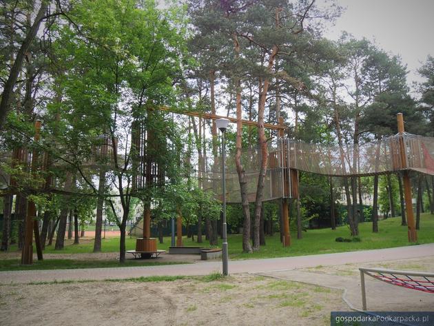 Otwarcie trzeciej części parku linowego w Stalowej Woli