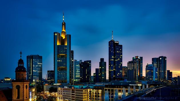 Frankfurt - centrum gospodarcze Niemiec. Fot. Pixabay/CC0