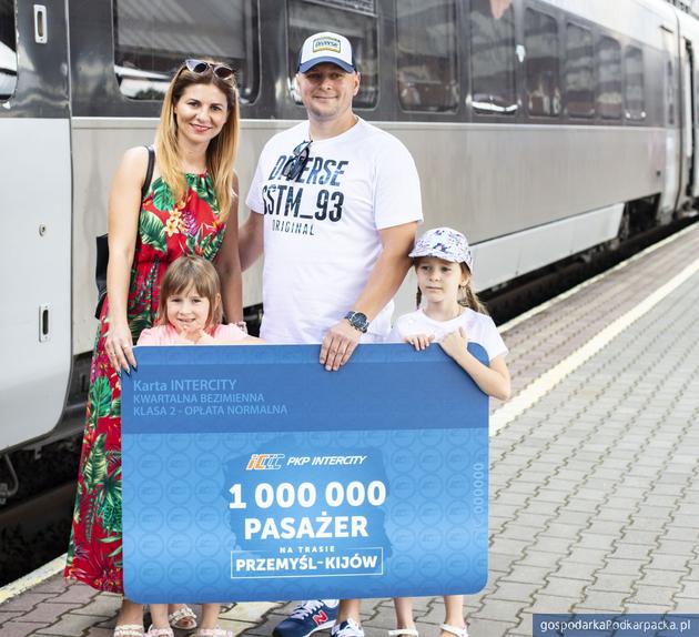 Milionowy pasażer pociągu Przemyśl-Kijów