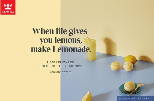 H300 Lemonade kolorem roku 2020 według Tikkurila
