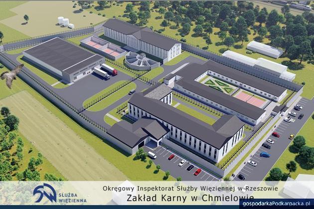 Budowa kompleksu penitencjarnego w Chmielowie. Najpierw projekt
