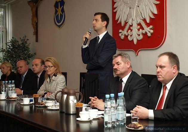 Minister Władysław Kosiniak-Kamysz podczas wizyty w Przeworsku. Fot. MPiPS