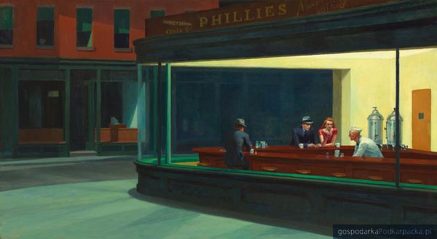 Nocne marki - Nighthawks, Edward Hopper, 1942. Ze zbiorów Art Institute of Chicago