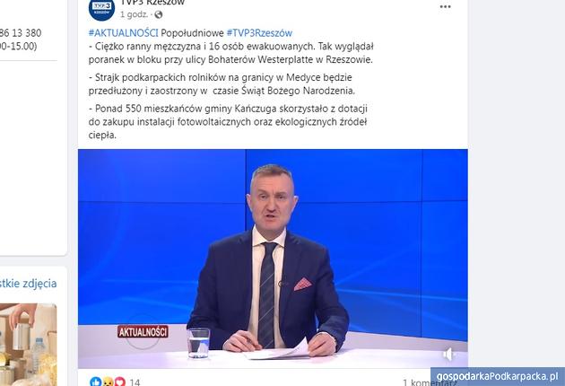 Telewizja Rzeszów tylko na Facebooku 