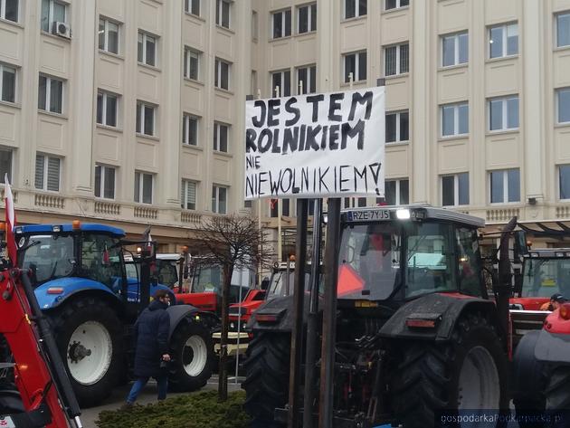Manifestacja rolników w Rzeszowie 9 lutego 2024