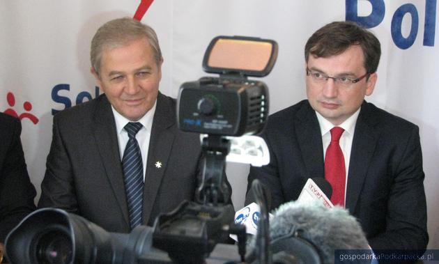 Od lewej Kazimierz Ziobro i Zbigniew Ziobro. Fot. Adam Cyło