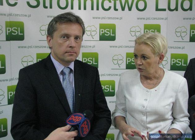 Od lewej Mariusz Kawa i Krystyna Skowrońska. Fot. Adam Cyło