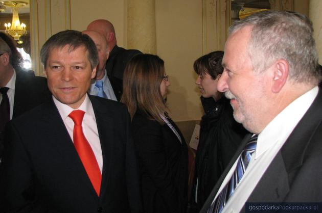 Goście ubieglorocznej konferencji komisarz Dacian Cioloş i były minister Artur Balazs. Fot. Adam Cyło