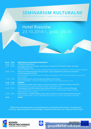 Seminarium na temat promocji kultury w Rzeszowie