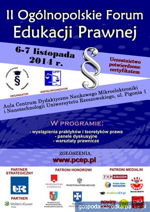 II Ogólnopolskie Forum Edukacji Prawnej na Uniwersytecie Rzeszowskim