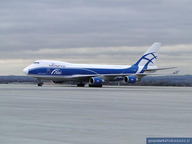 Boeing 747 400 EFR linii lotniczych Air Bridge Cargo. Fot. Port Lotniczy Rzeszów-Jasionka