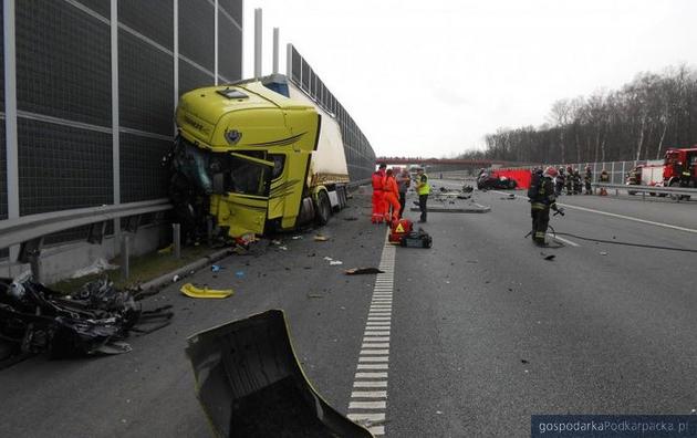 Autostrada A1 PyrzowiceGliwice wypadek 11 kwietnia 2015